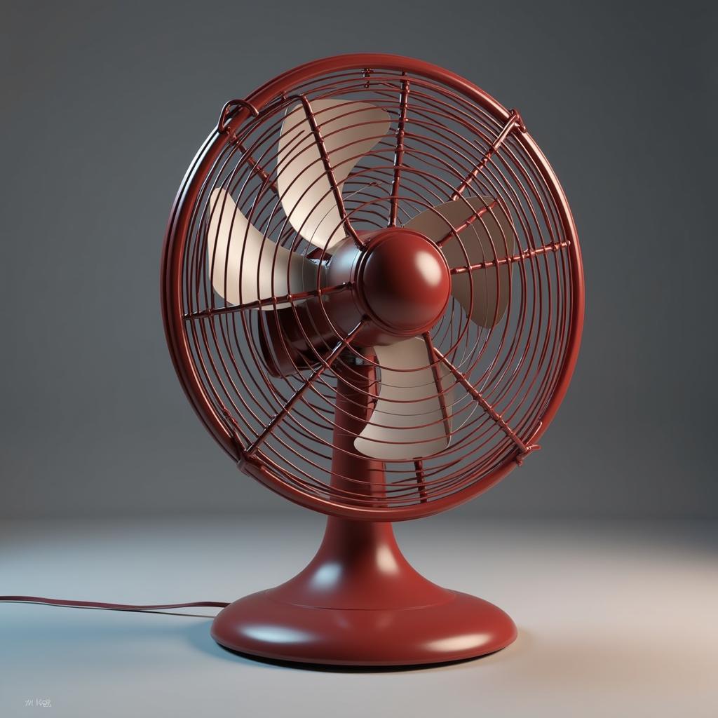 Animated 3D Fan Model in 3D Max