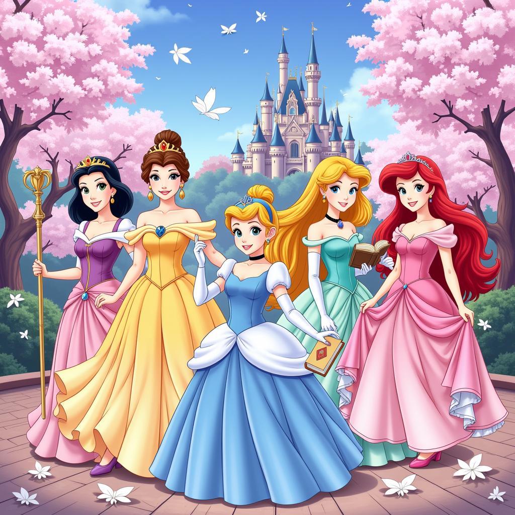 Anime Disney Princess Fanart Fusion