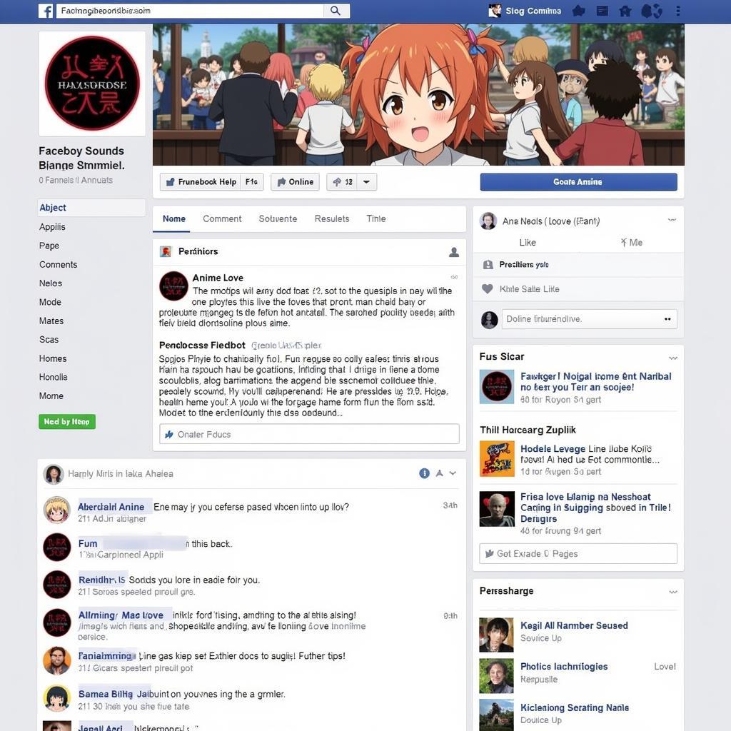 Anime Love Fan Fanpage Community Interaction