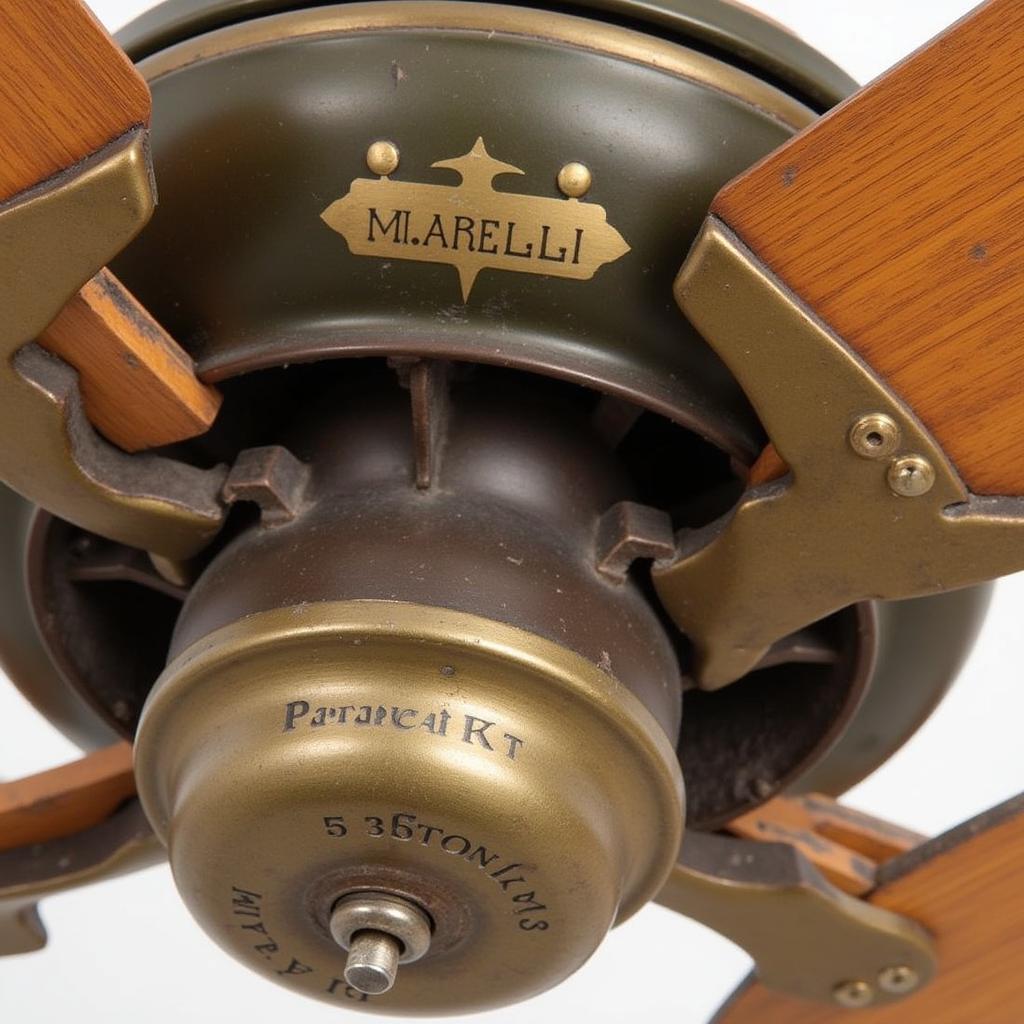 Antique Marelli Fan Identification Marks