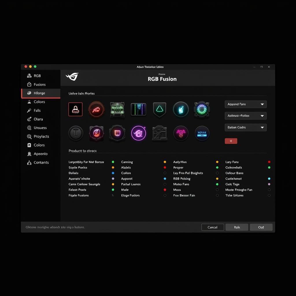 AORUS Fusion 2.0 Software Interface