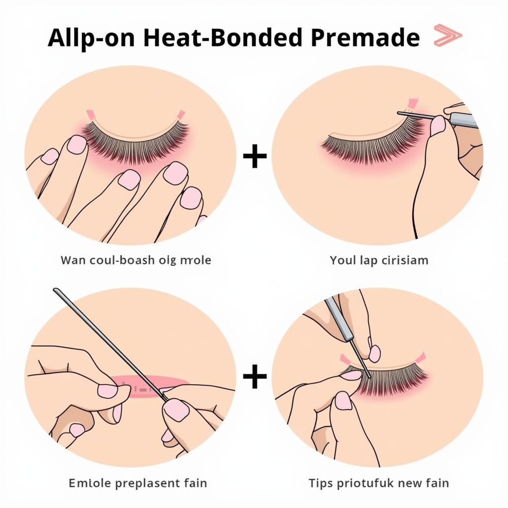 Applying Heat Bonded Premade Fans