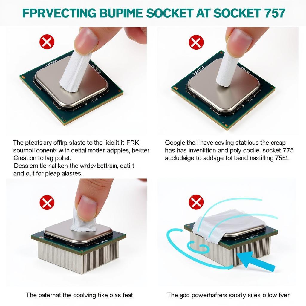 Applying Thermal Paste to a Socket 775 Processor