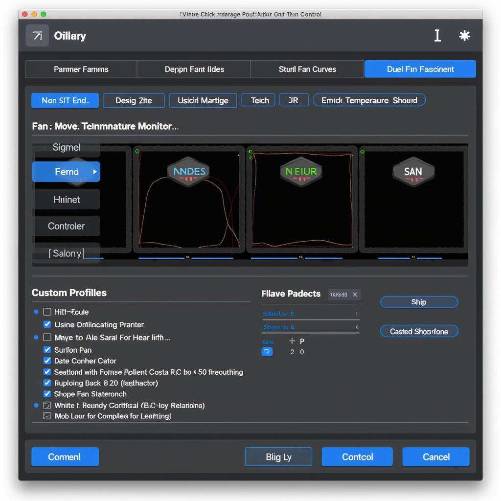 Arc Midi Fan Controller Software Interface