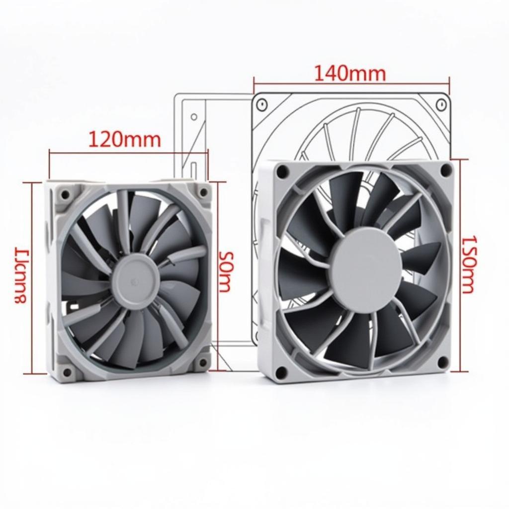 Arctic Fan Size Comparison