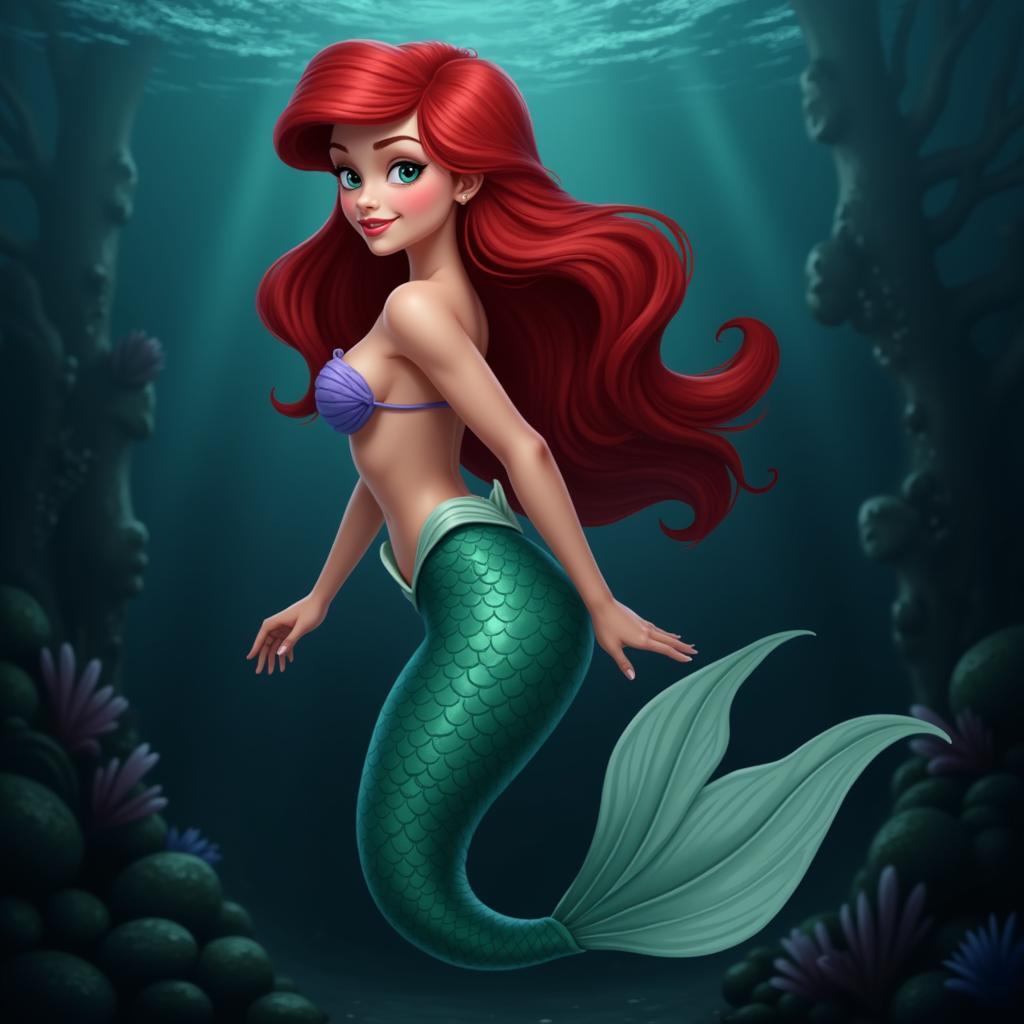 Modern Interpretation of Ariel Fan Art