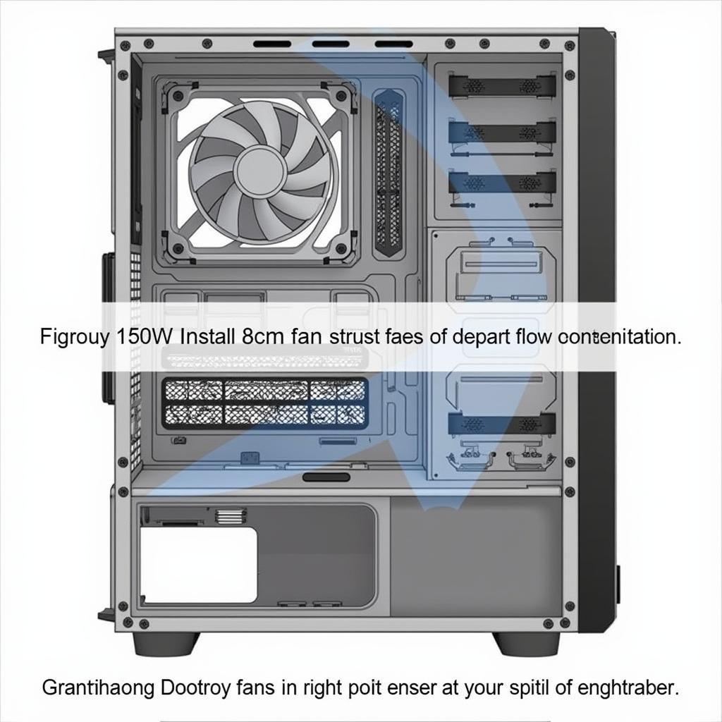 Arrow 450W Fan 8cm Computer Case Installation