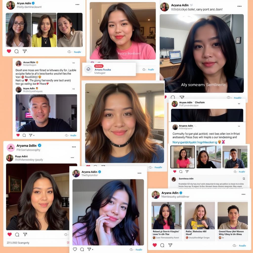 Aryana Adin fans interacting on social media