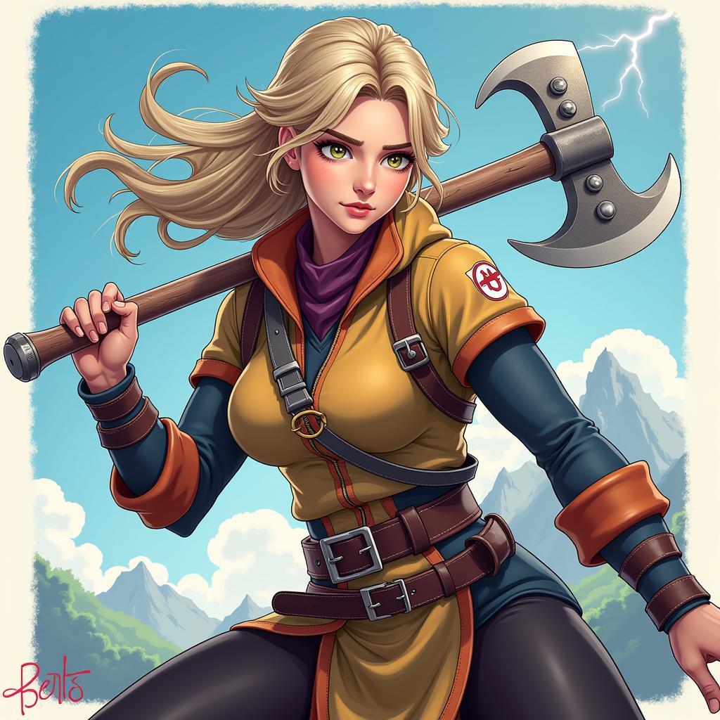 Astrid Early Fan Art: Warrior Spirit