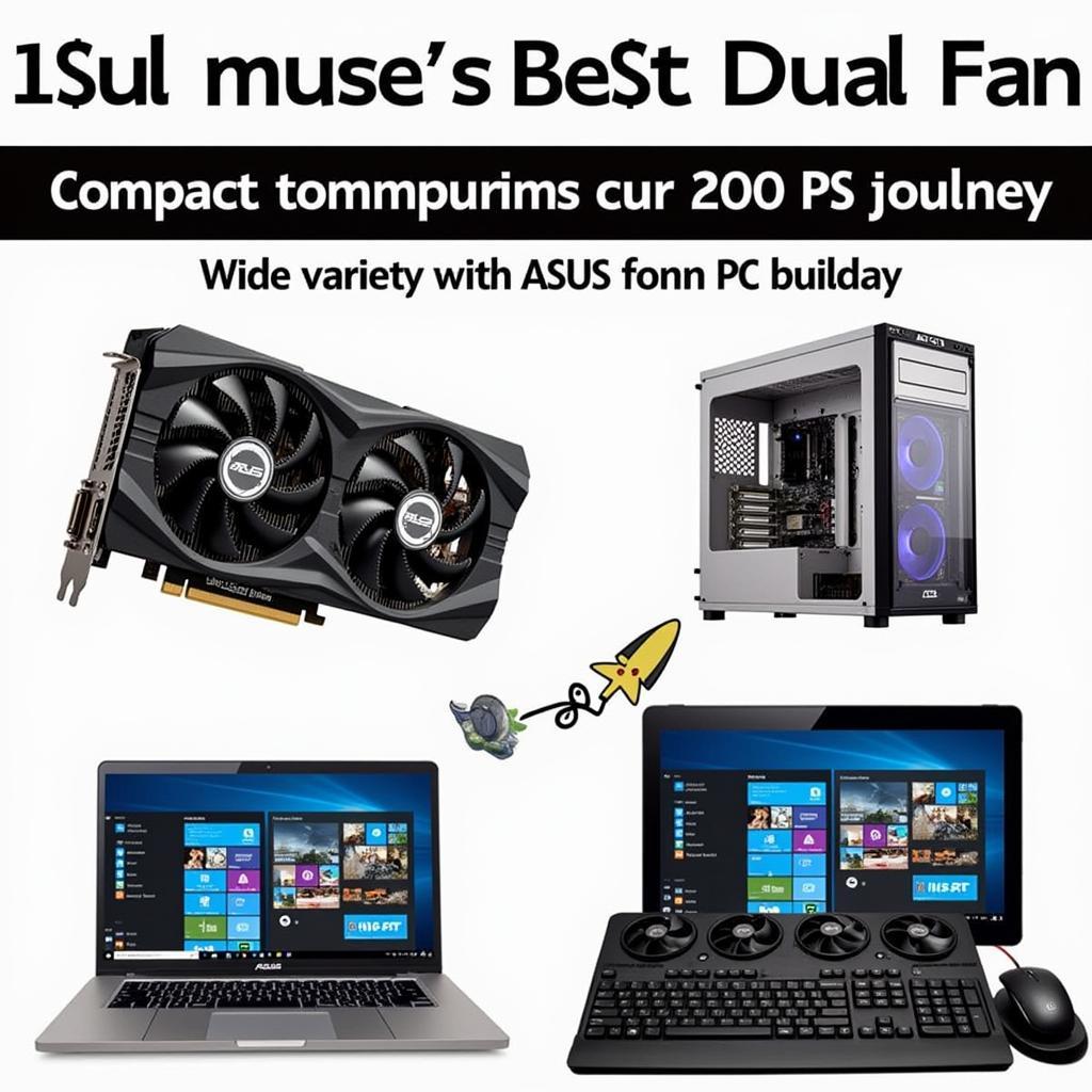 ASUS 1050ti Dual Fan Compact Design