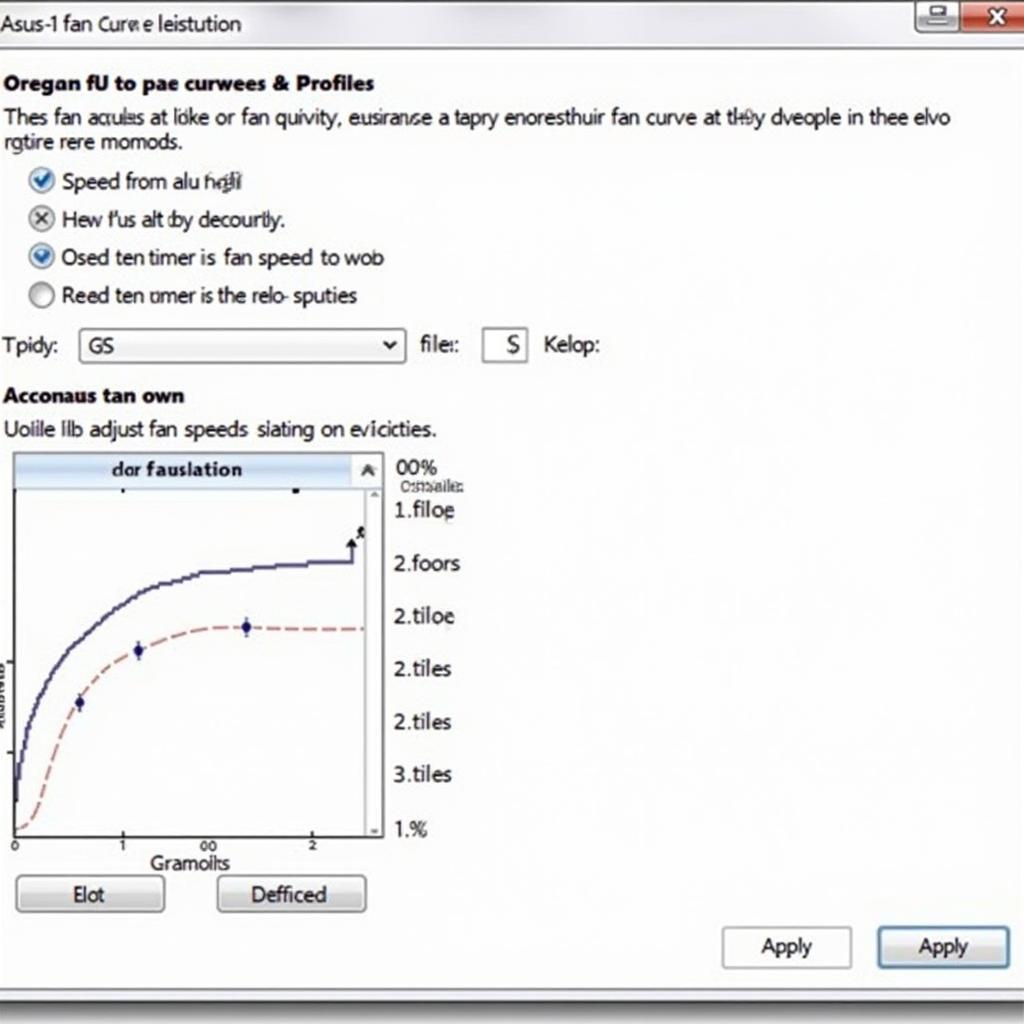 ASUS Fan Control Software Interface