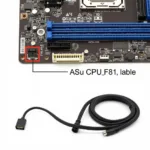 Checking the CPU Fan Connection on ASUS H81 Motherboard