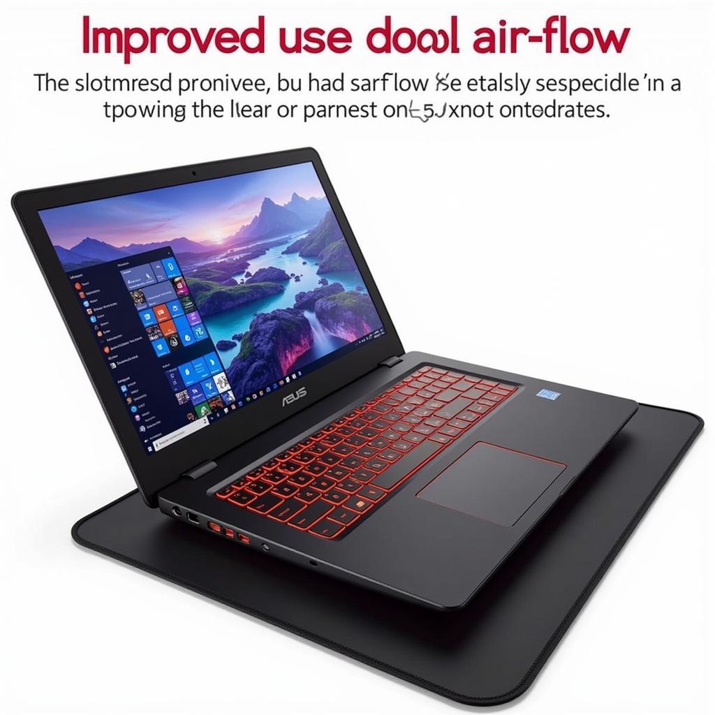 ASUS ROG Laptop with Cooling Pad