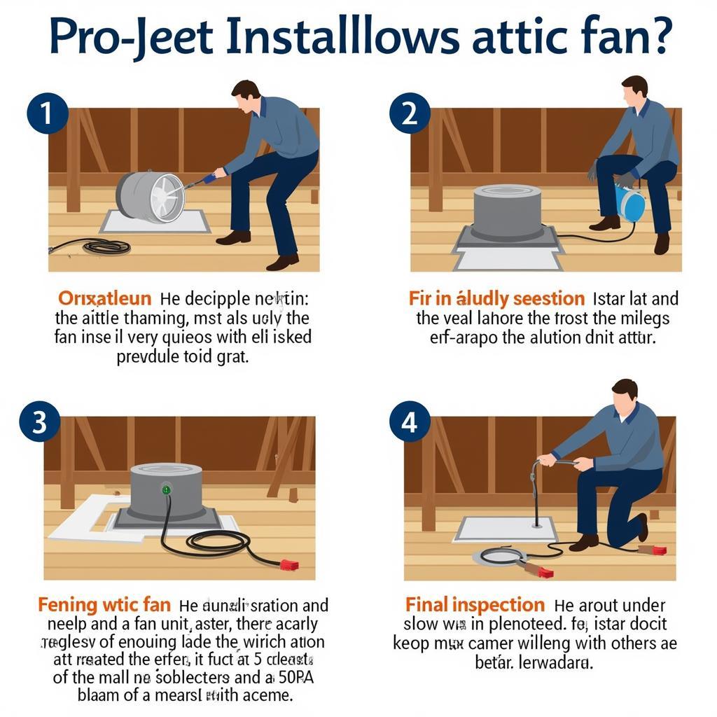 Attic Fan Installation Process in an Orlando Home