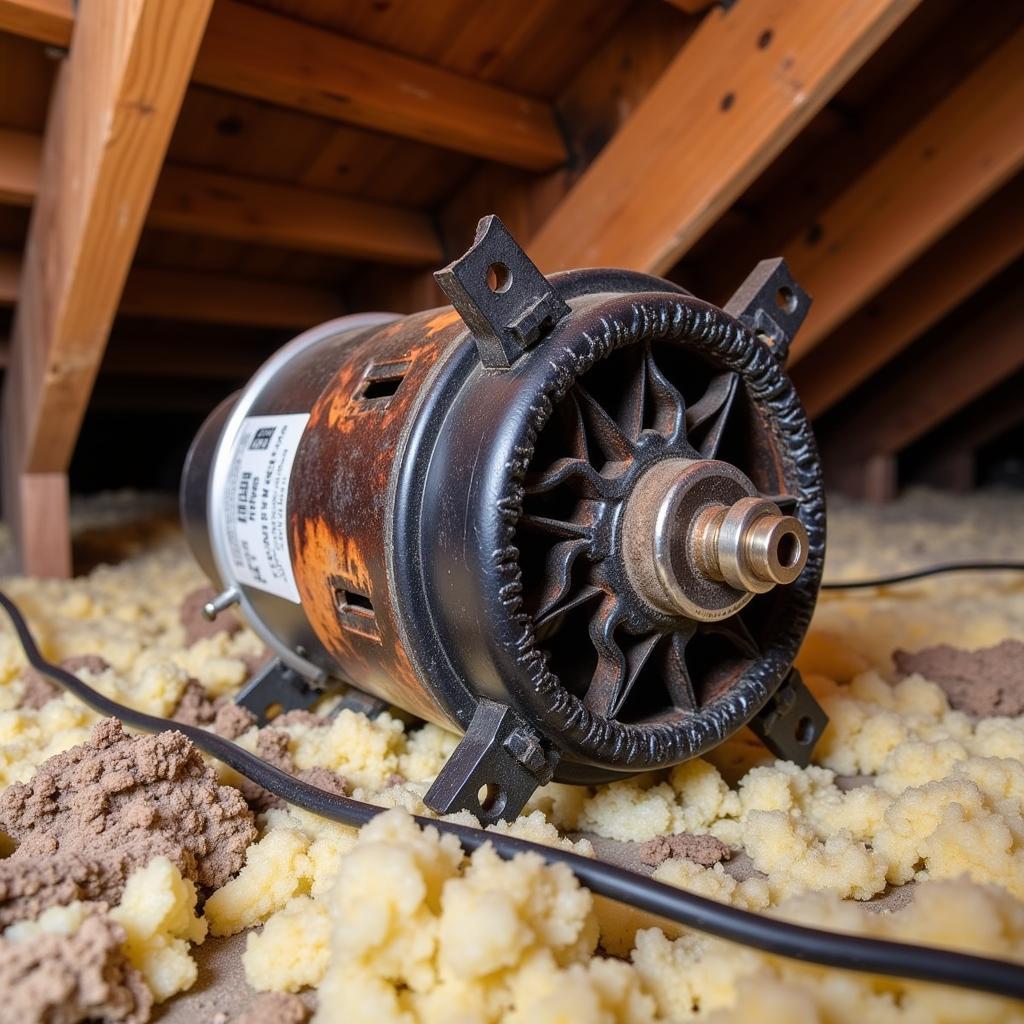 Attic Fan Motor Failure in Denver