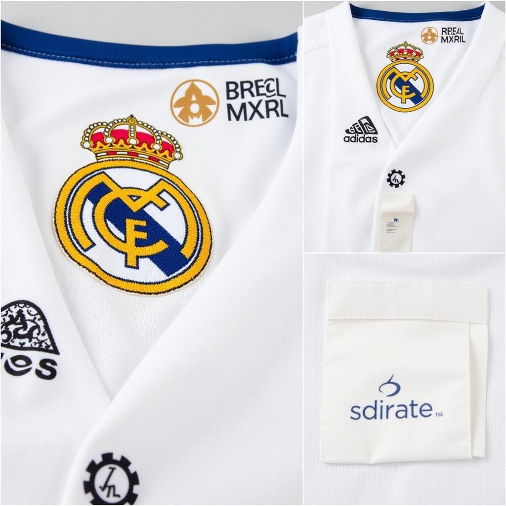 Authentic Real Madrid Jersey on Amazon - Detail of an authentic Real Madrid jersey purchased on Amazon showcasing its authenticity features.