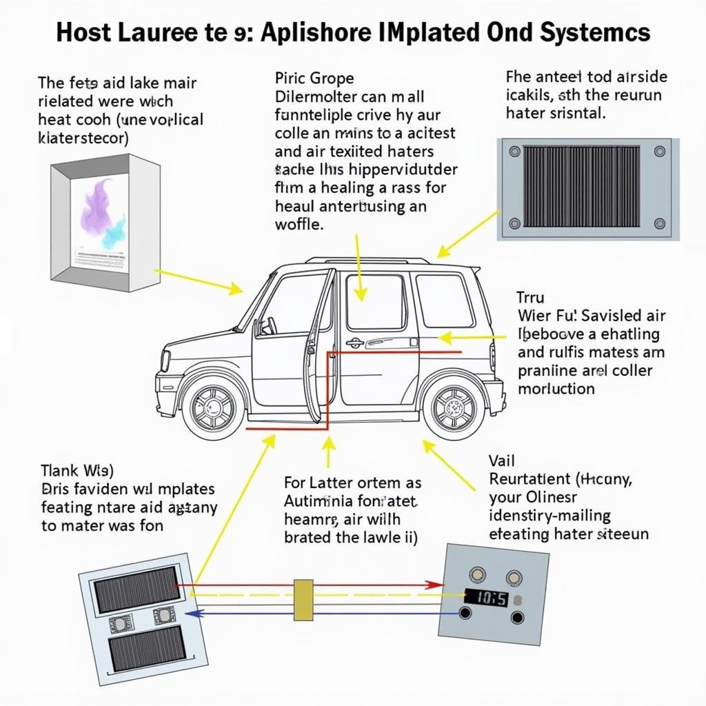 Diagram of Auxiliary Heater Core with Fan System