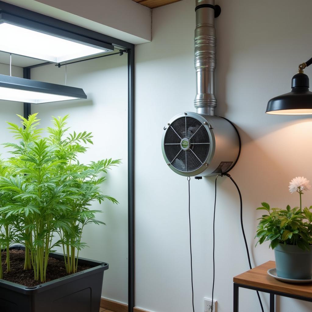 Axial 30L S Extract Fan in a Grow Room setup