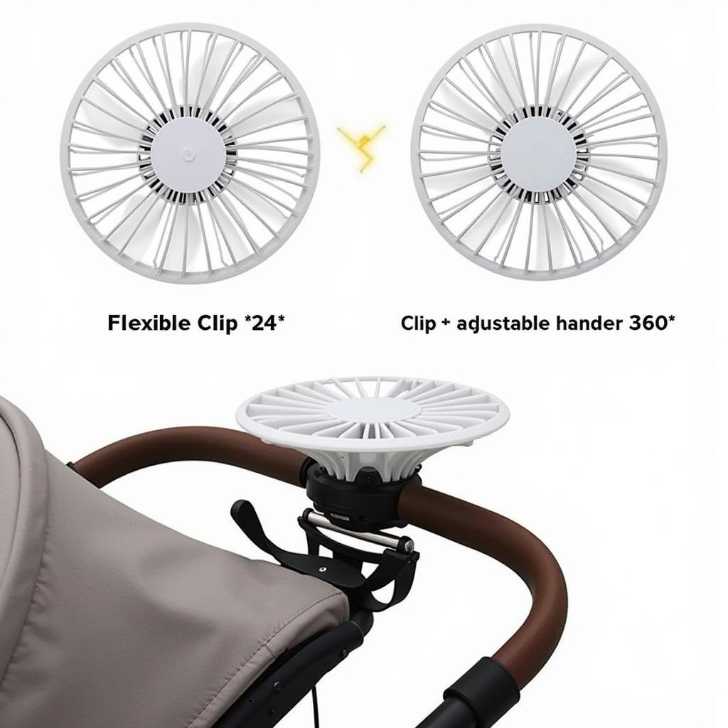 Flexible Clip Stroller Fan