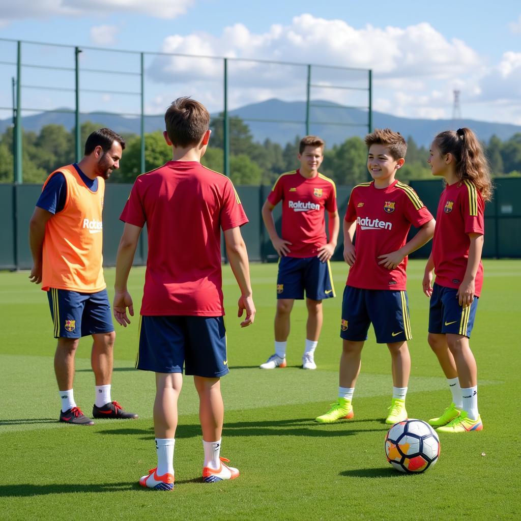 Barca Youth Academy Training Session