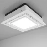 Bathroom Ceiling Exhaust Fan with Integrated Light