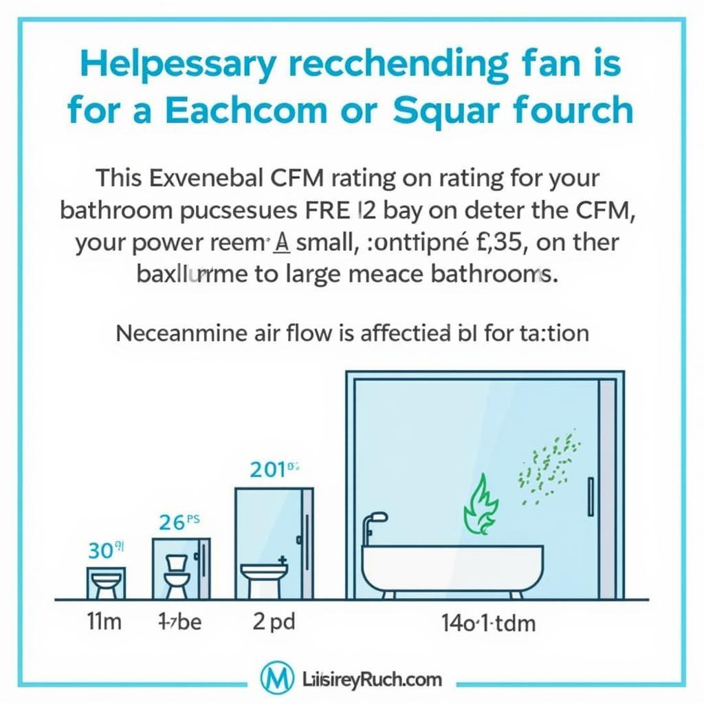 Bathroom Exhaust Fan CFM Chart