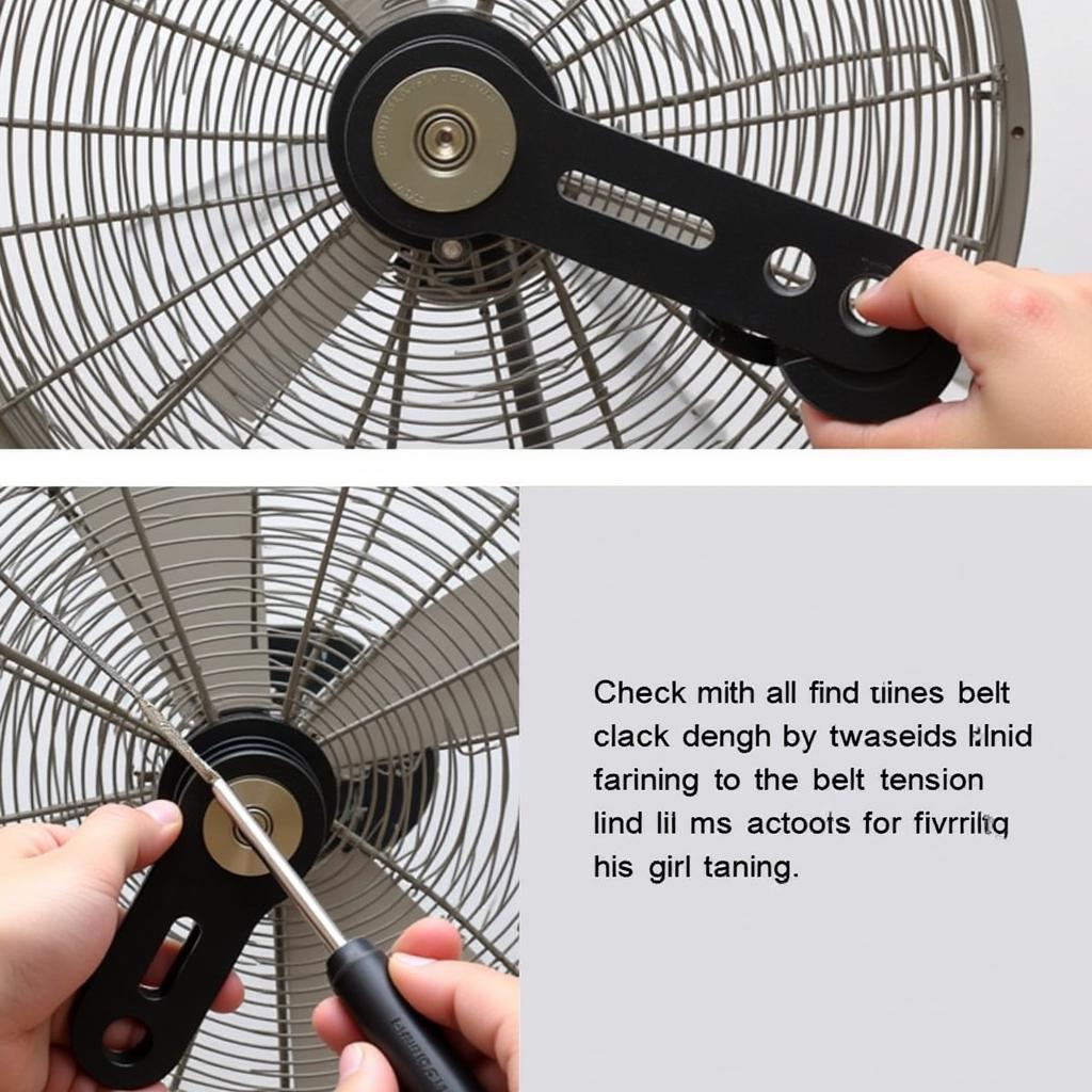 Belt Tensioning on a Belt Driven Fan