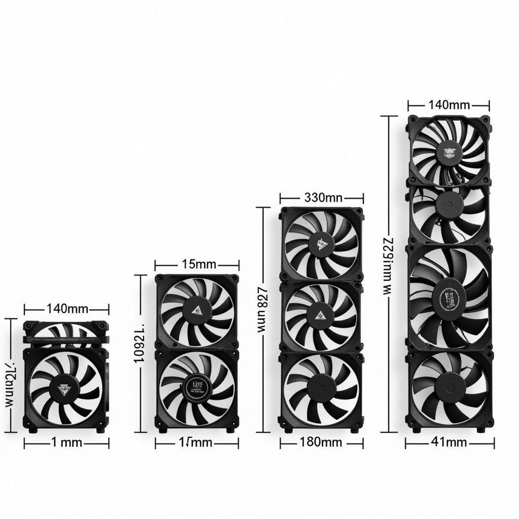 Best Case Cooling Fans Size Comparison