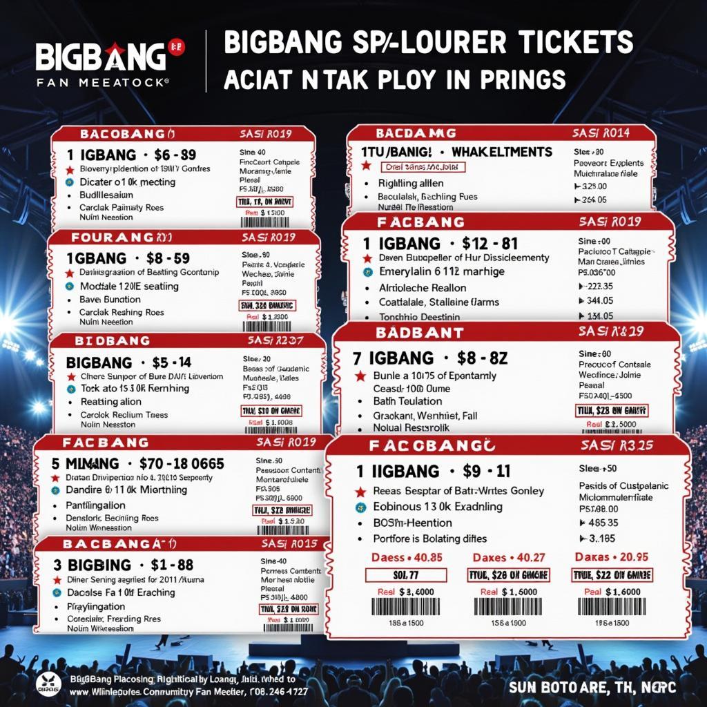 BIGBANG Fan Meeting Ticket Prices: A Visual Guide