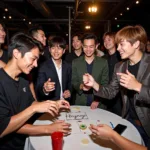 Bigbang playing games at a Japanese fan meeting