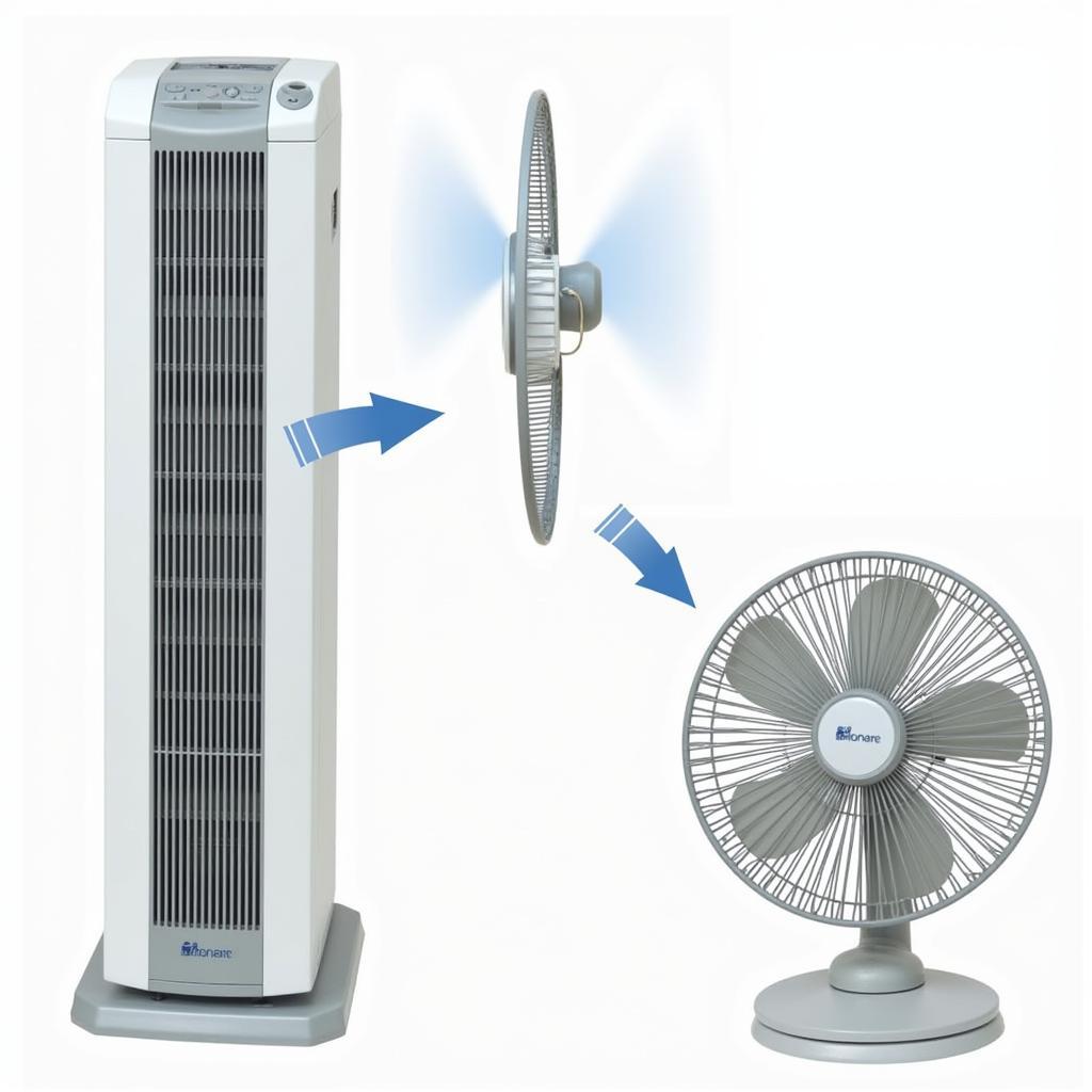 Bionaire 2-in-1 Fan Demonstrating Dual Functionality as Tower and Table Fan