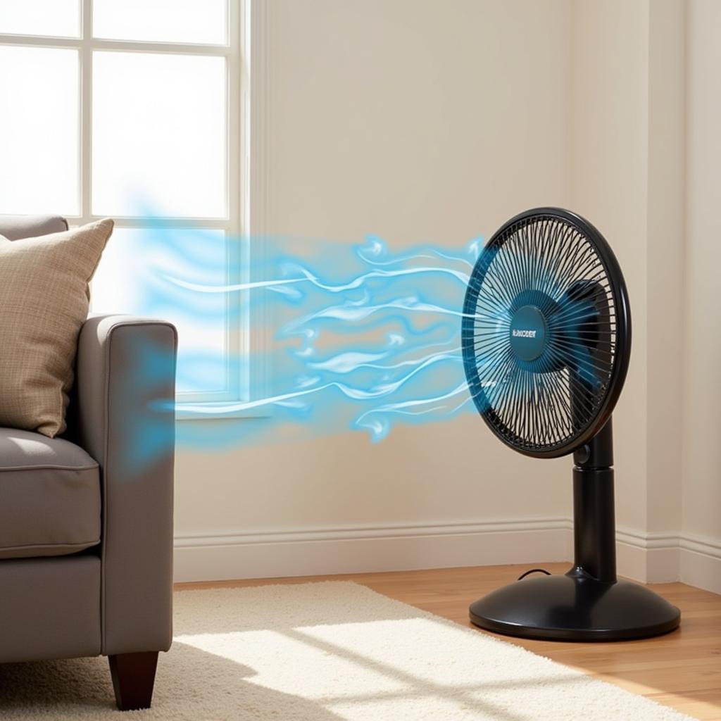 Black+Decker Bfsr16b Fan in a Living Room Setting