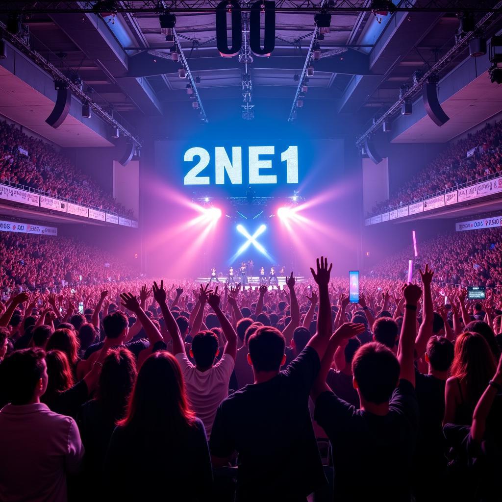 Blackjacks Supporting 2NE1 at a Concert