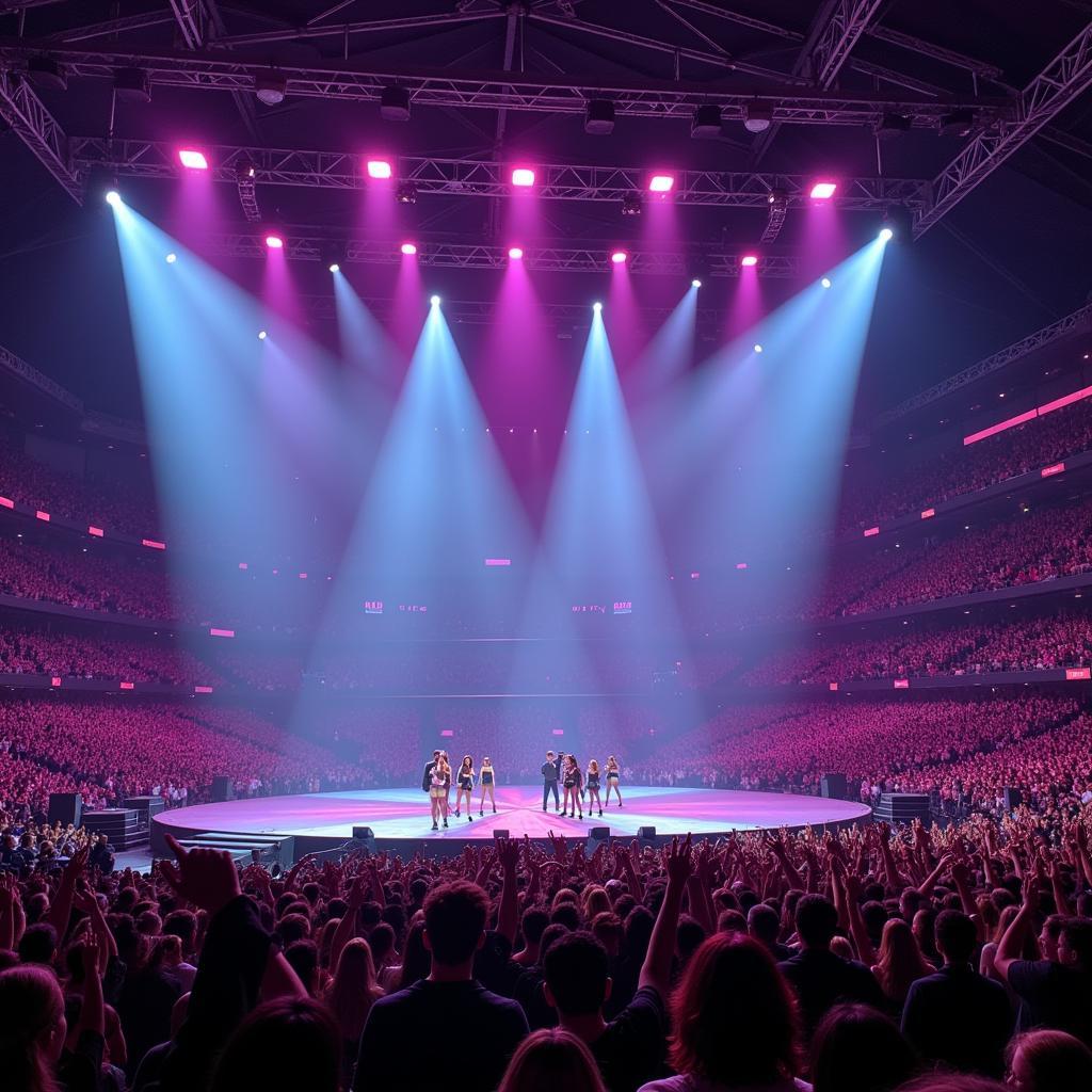 Blackpink Performing in a Sold-Out Stadium