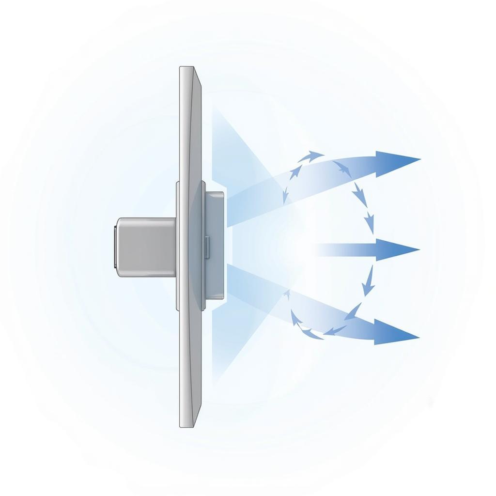 Bladeless Fan Airflow Illustration