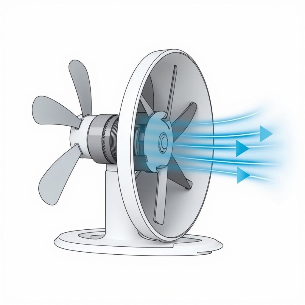 Bladeless Fan Internal Mechanism Diagram