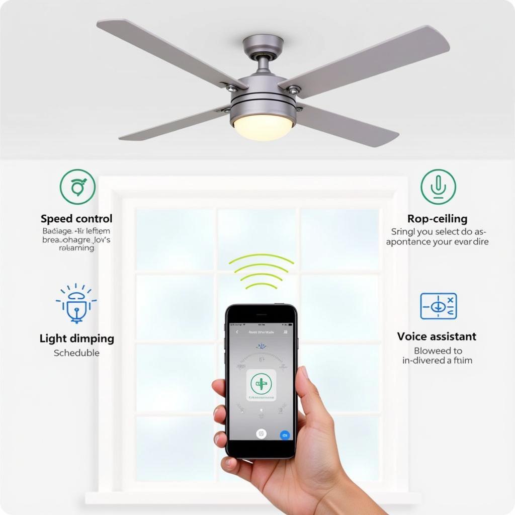 Bluetooth Ceiling Fan Remote Control Features