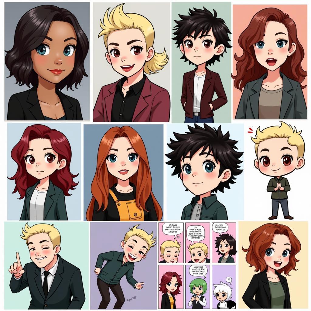 Collage of various Bob fan art styles.