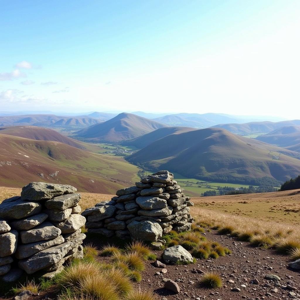 Panoramic View from the Summit of Pen Y Fan