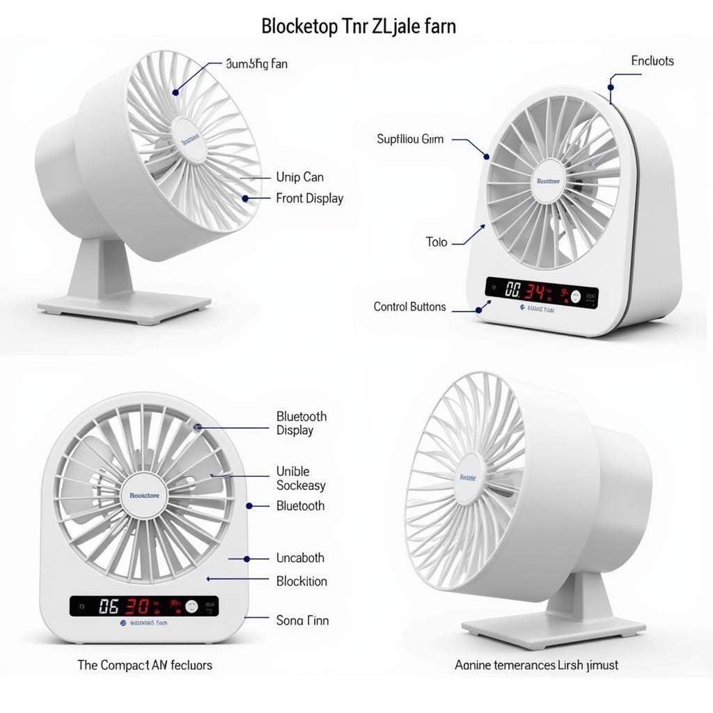 Brookstone Clock Fan Features