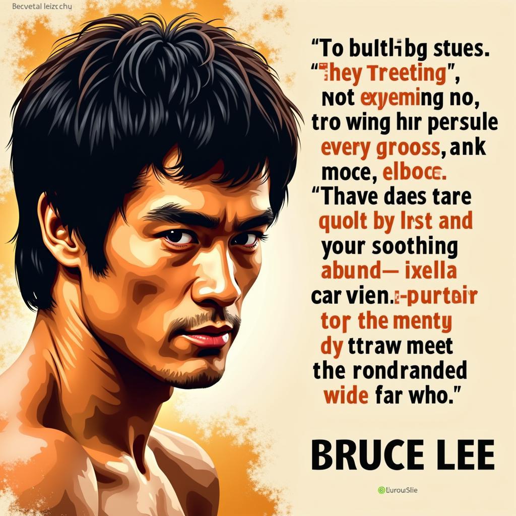 Bruce Lee's Philosophy Poster