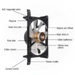 Internal Components of a Brushless 24V 60mm Fan