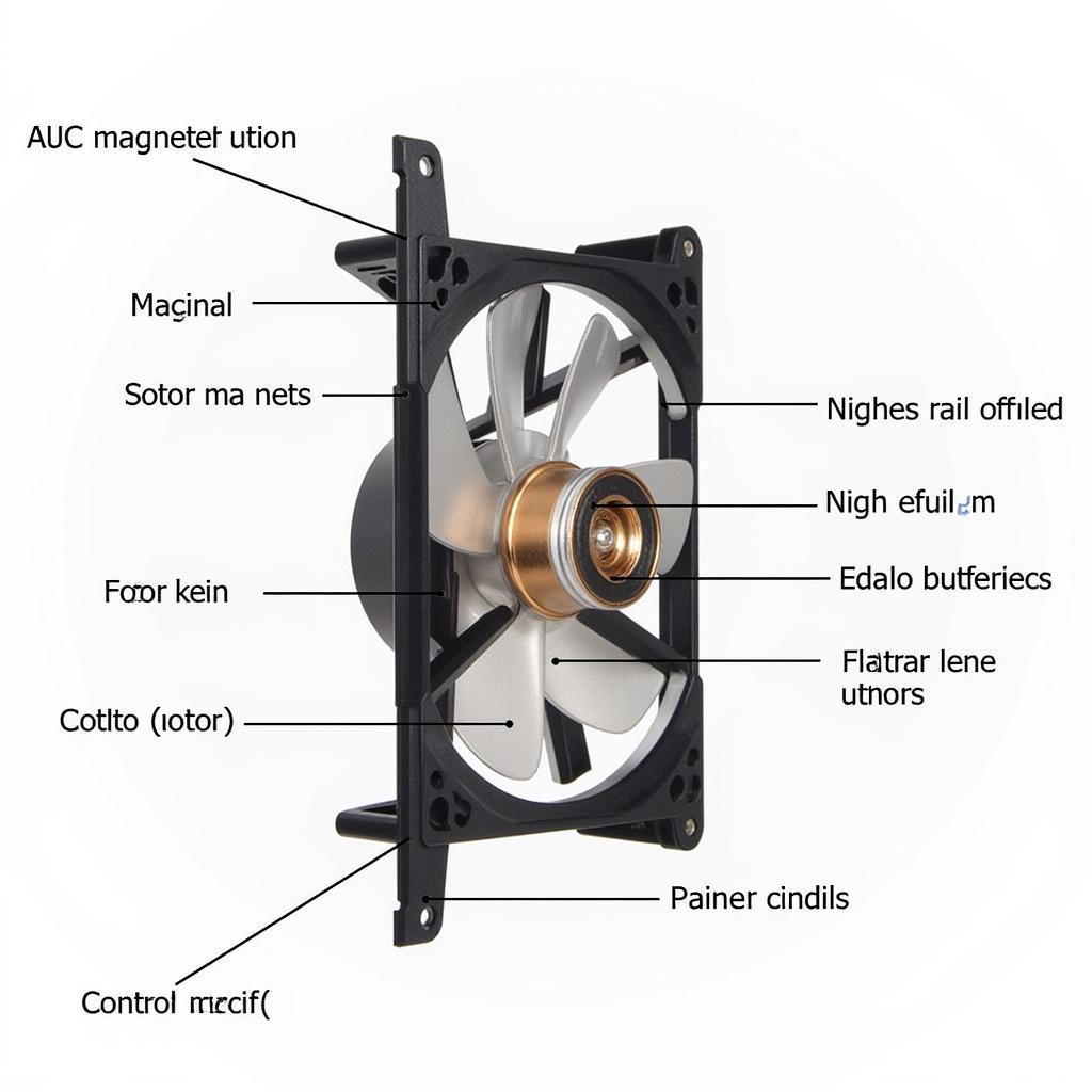 Internal Components of a Brushless 24V 60mm Fan