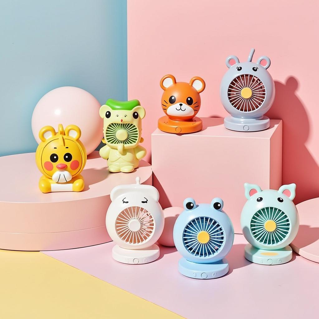 BT21 Mini Handy Fan Collection Display