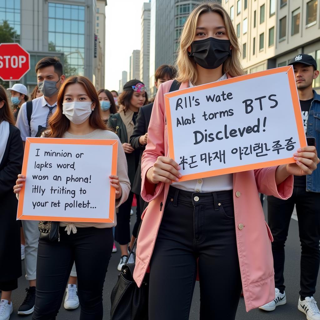 BTS Anti-Fan Protest