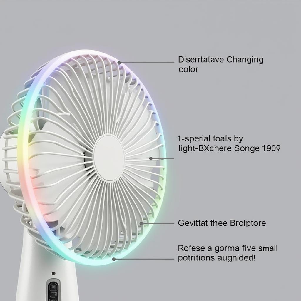 Special Features of BTS Electric Fans: LED Lights, Music Playback, Multiple Speeds