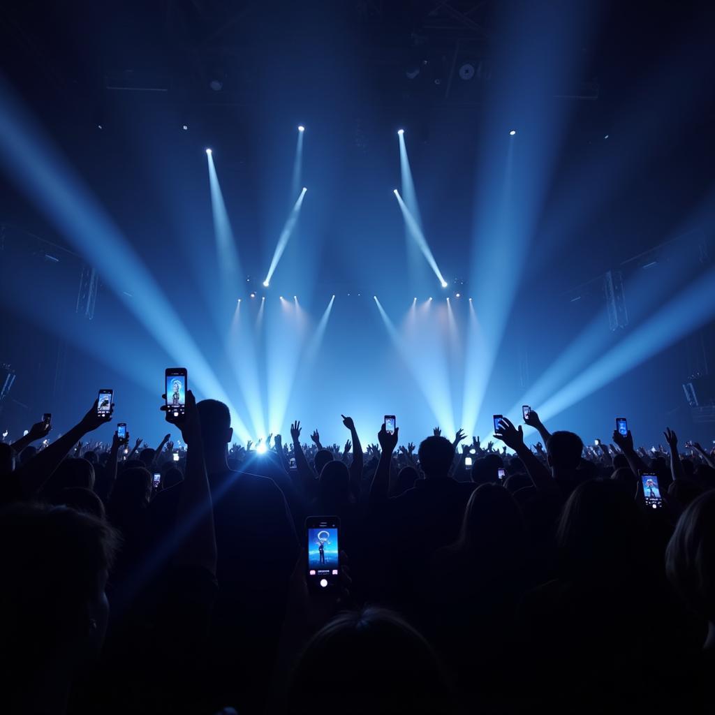 BTS Fans Light Display During Concert