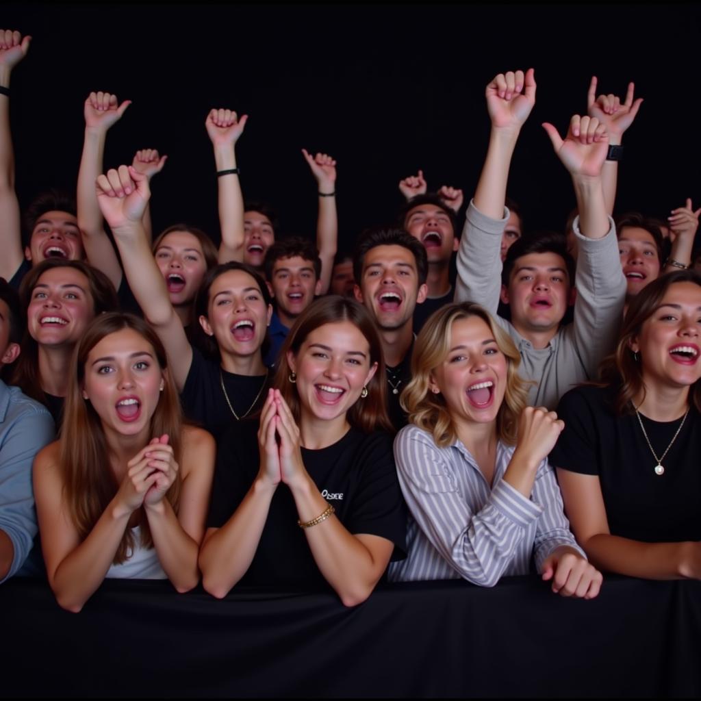 BTS Fans Celebrating at Concert