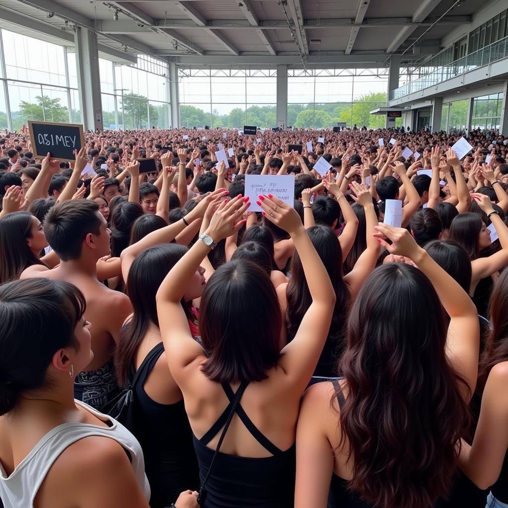 BTS Fans in Southeast Asia at a Fan Event