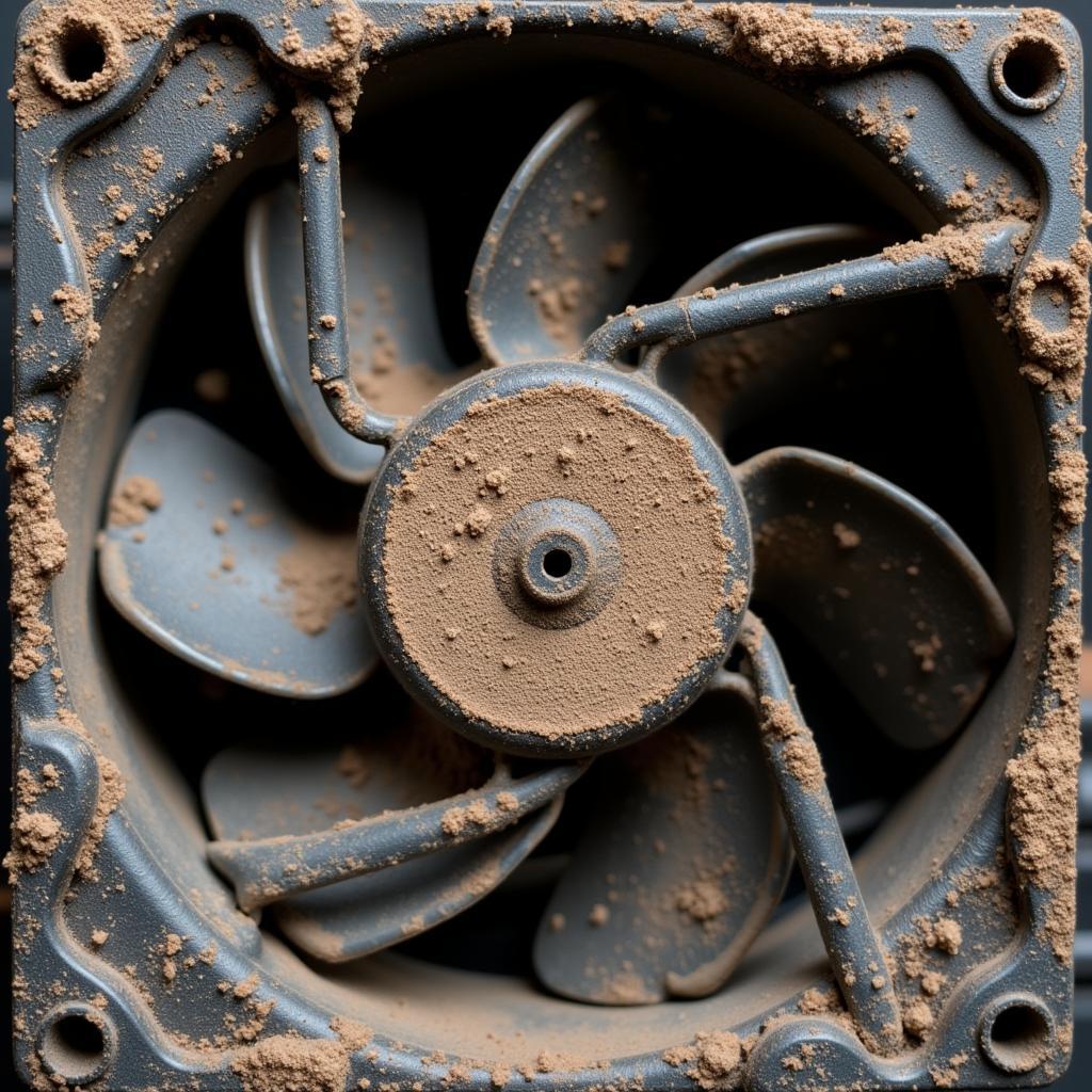 Burnt Fan Due to Dust Accumulation